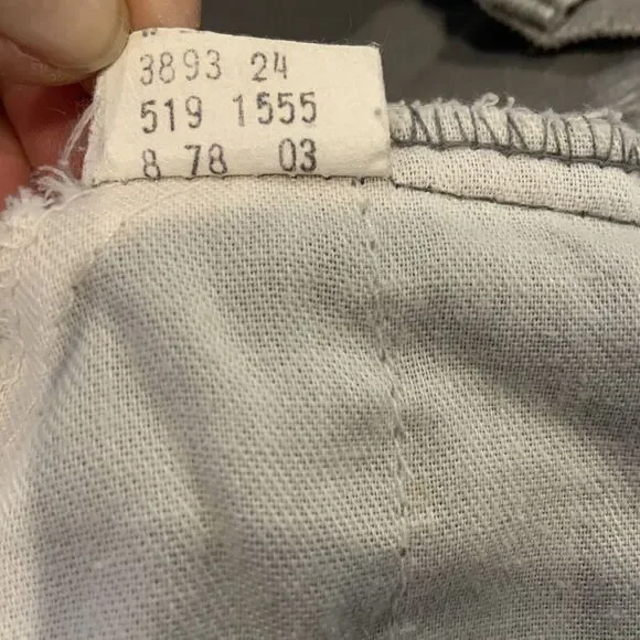 RARE‎ Levis Corduroy Pants VTG 70s 519 USA Made 38x30 Gray Talon "Blank" Tab - Picture 14 of 15